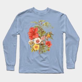 Tropical Flowers Bouquet Long Sleeve T-Shirt